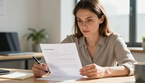 courrier pour demande de temps partiel