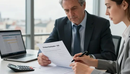 distribution dividendes sas